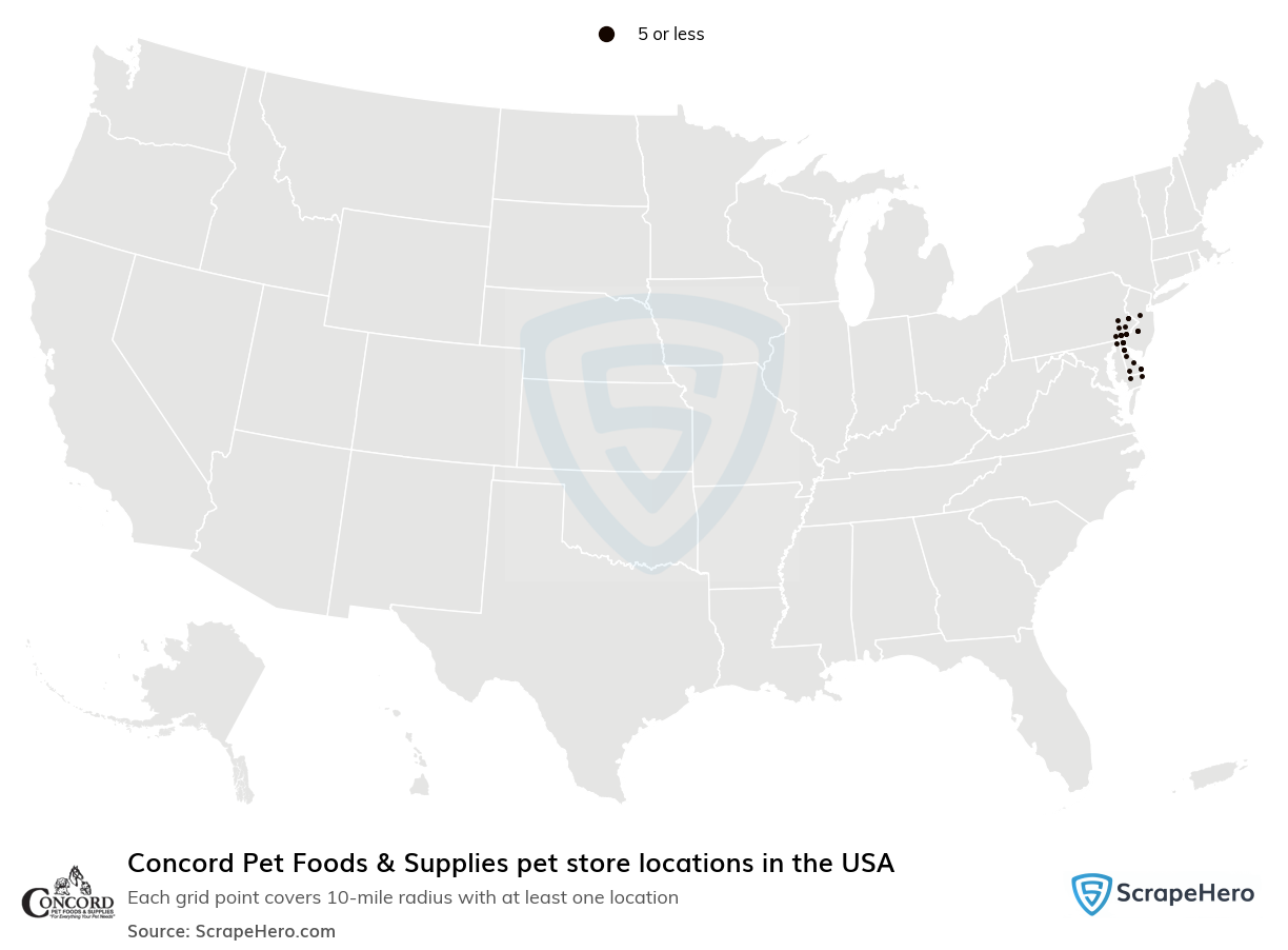 Concord Pet Foods & Supplies pet store locations