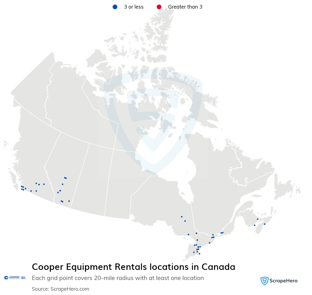 Cooper Equipment Rentals locations