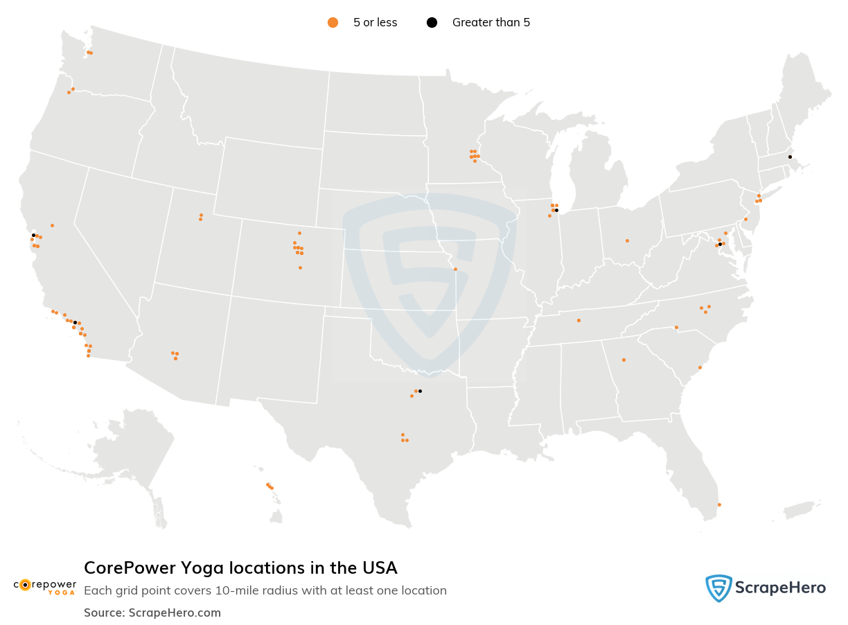 CorePower Yoga locations