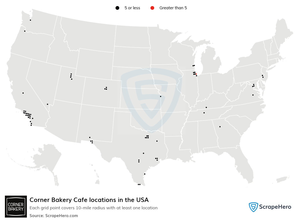 Corner Bakery Cafe locations