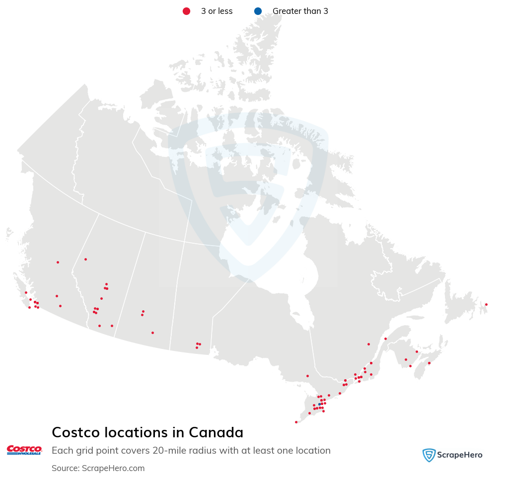 Number Of Costco Locations In Canada In 2023 ScrapeHero Number Of Costco Locations In Canada In 2023 ScrapeHero