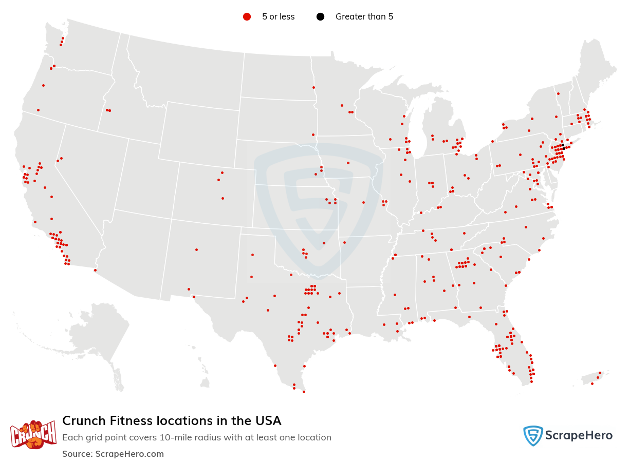 Crunch Fitness locations