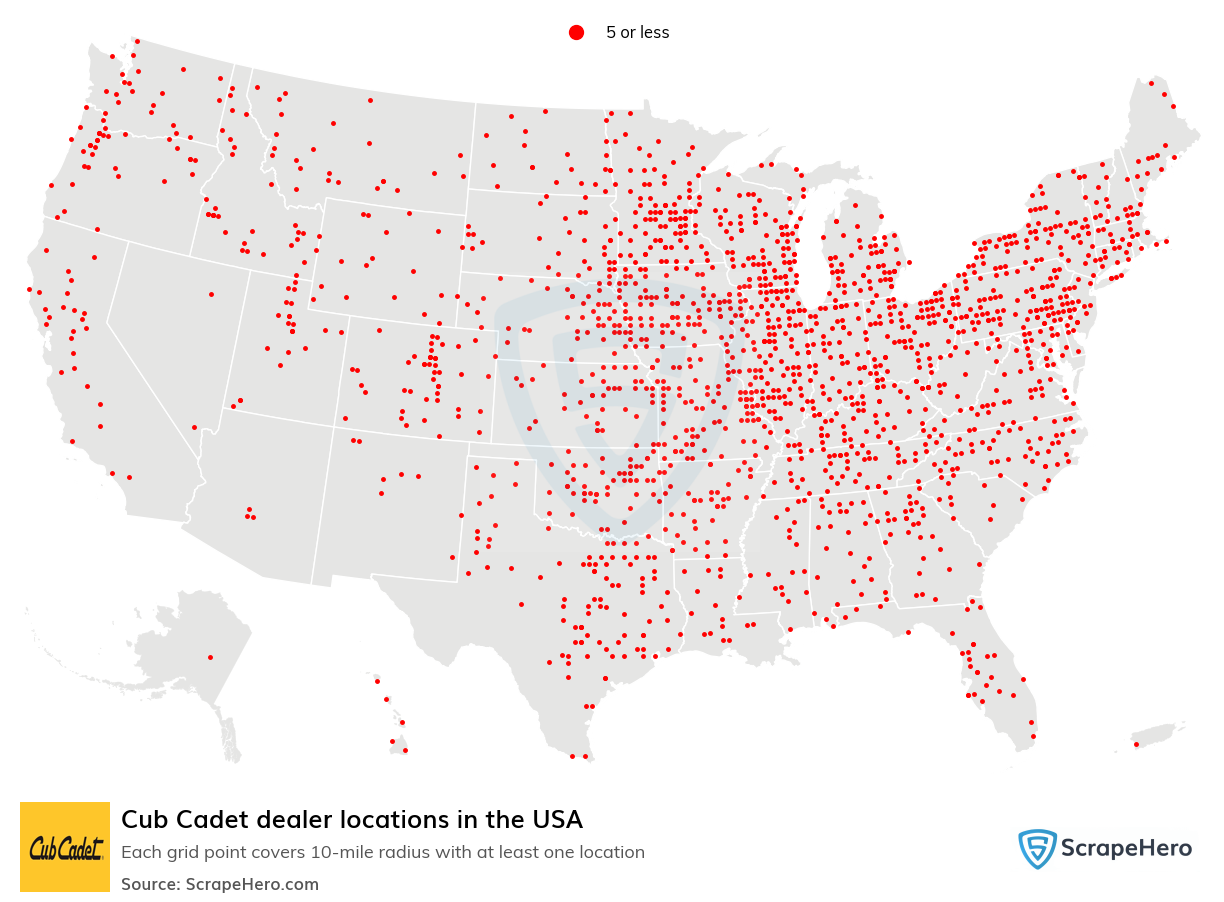 Cub Cadet dealer locations