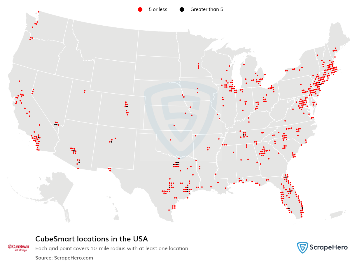 CubeSmart locations