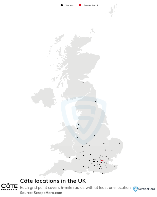 Côte restaurant locations