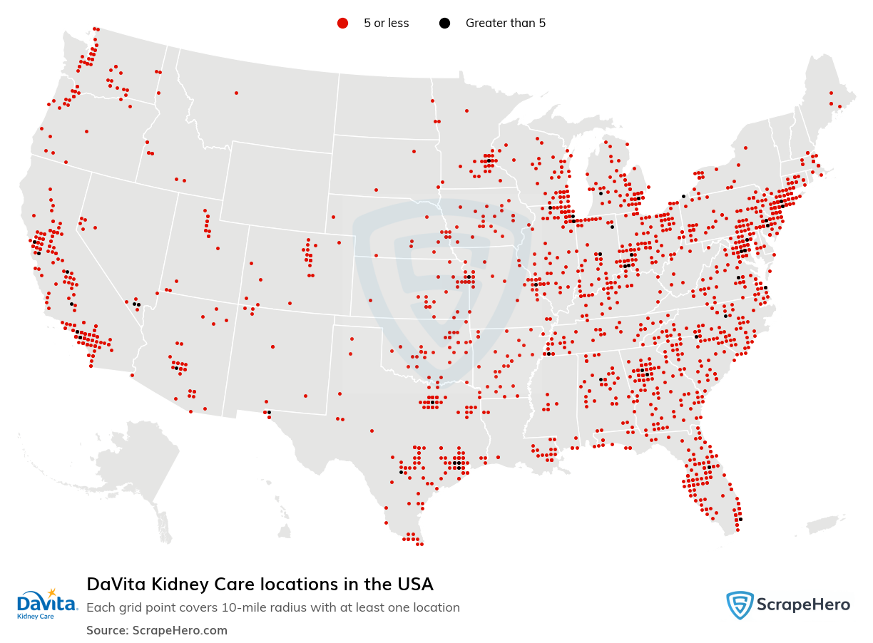 DaVita Kidney Care locations