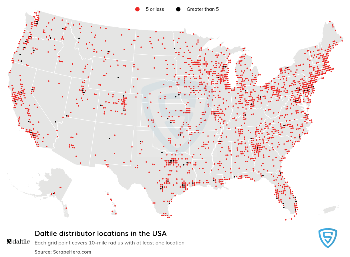 Daltile distributor locations