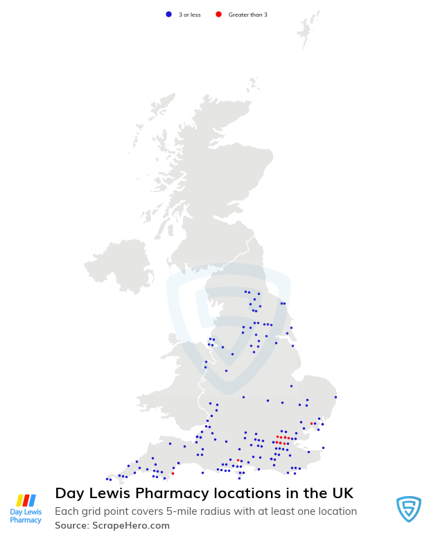 Map of  locations in the United Kingdom in 2024