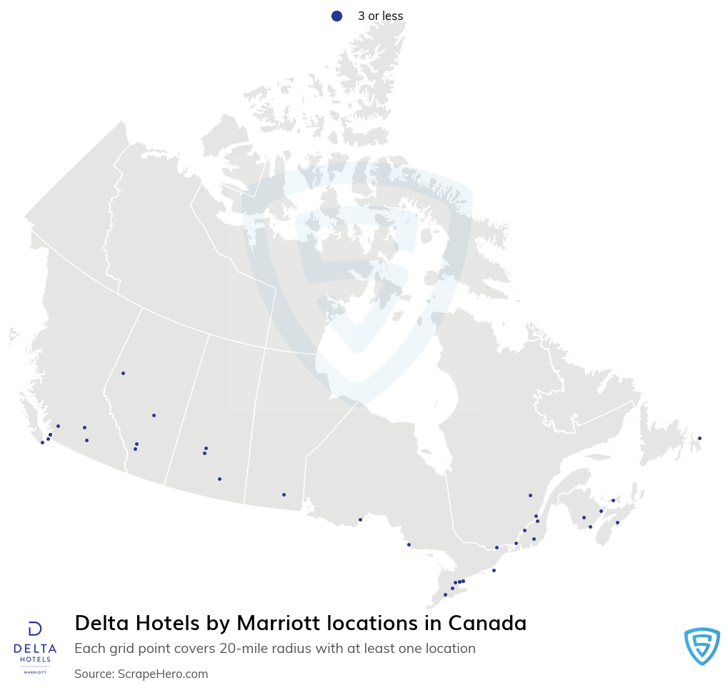 Delta Hotels by Marriott locations