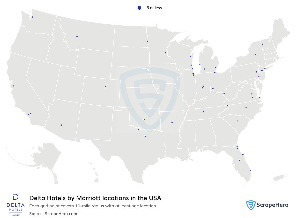 Delta Hotels by Marriott locations