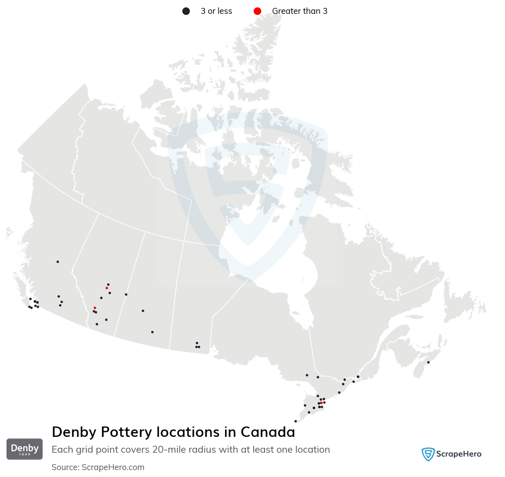 Denby Pottery store locations