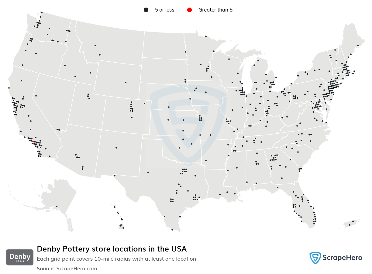 Denby Pottery store locations