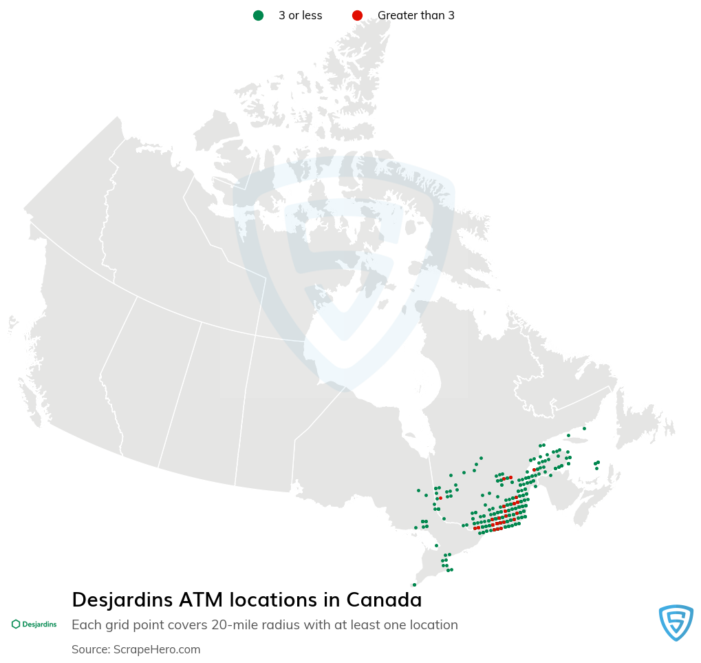 Desjardins ATM locations