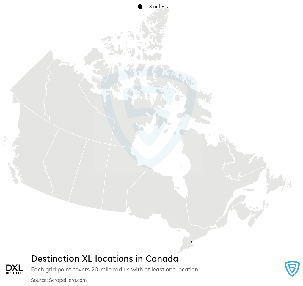 Destination XL store locations