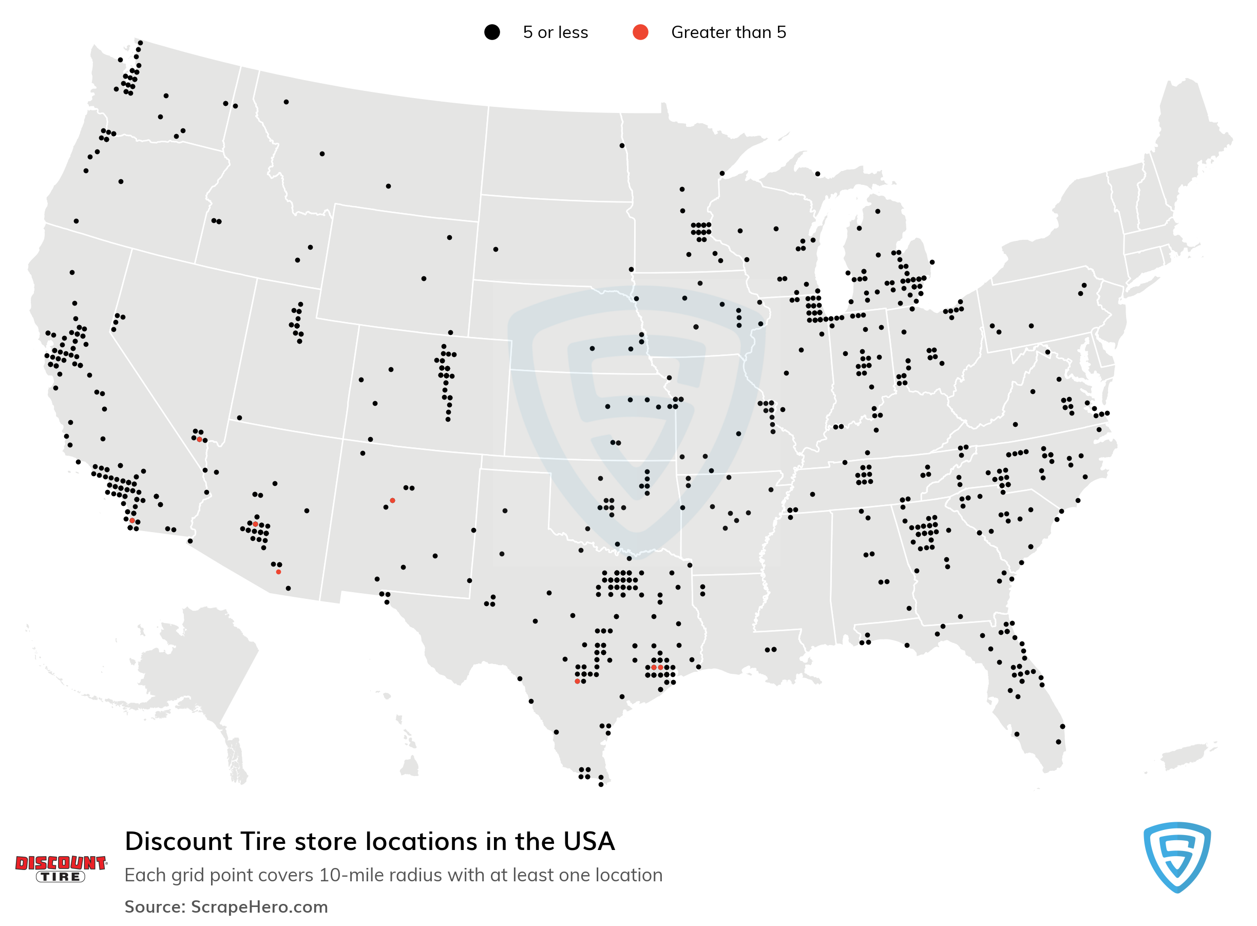 List Of All Discount Tire Store Locations In The Usa Scrapehero