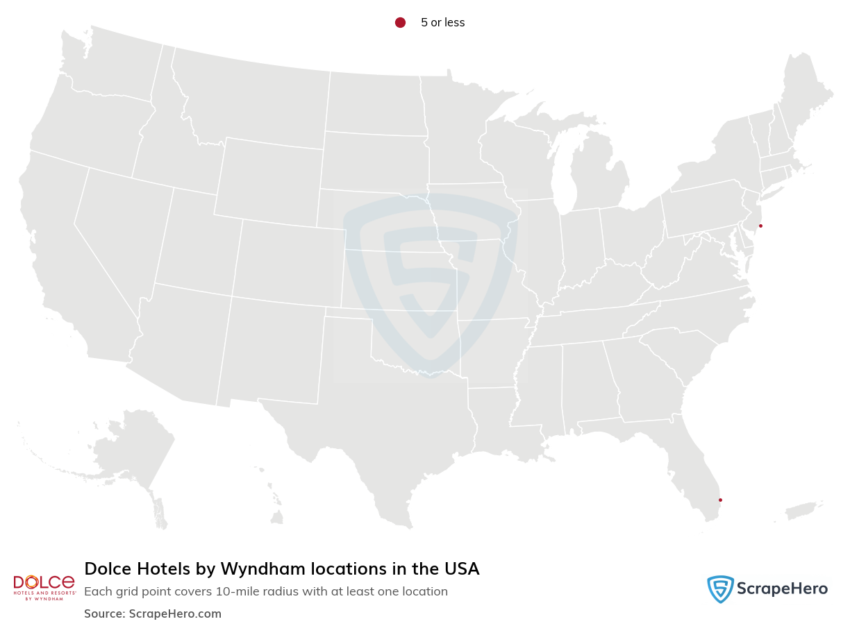 Dolce Hotels by Wyndham locations