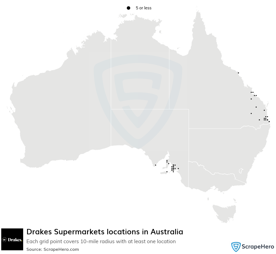 Map of  locations in Australia in 2025