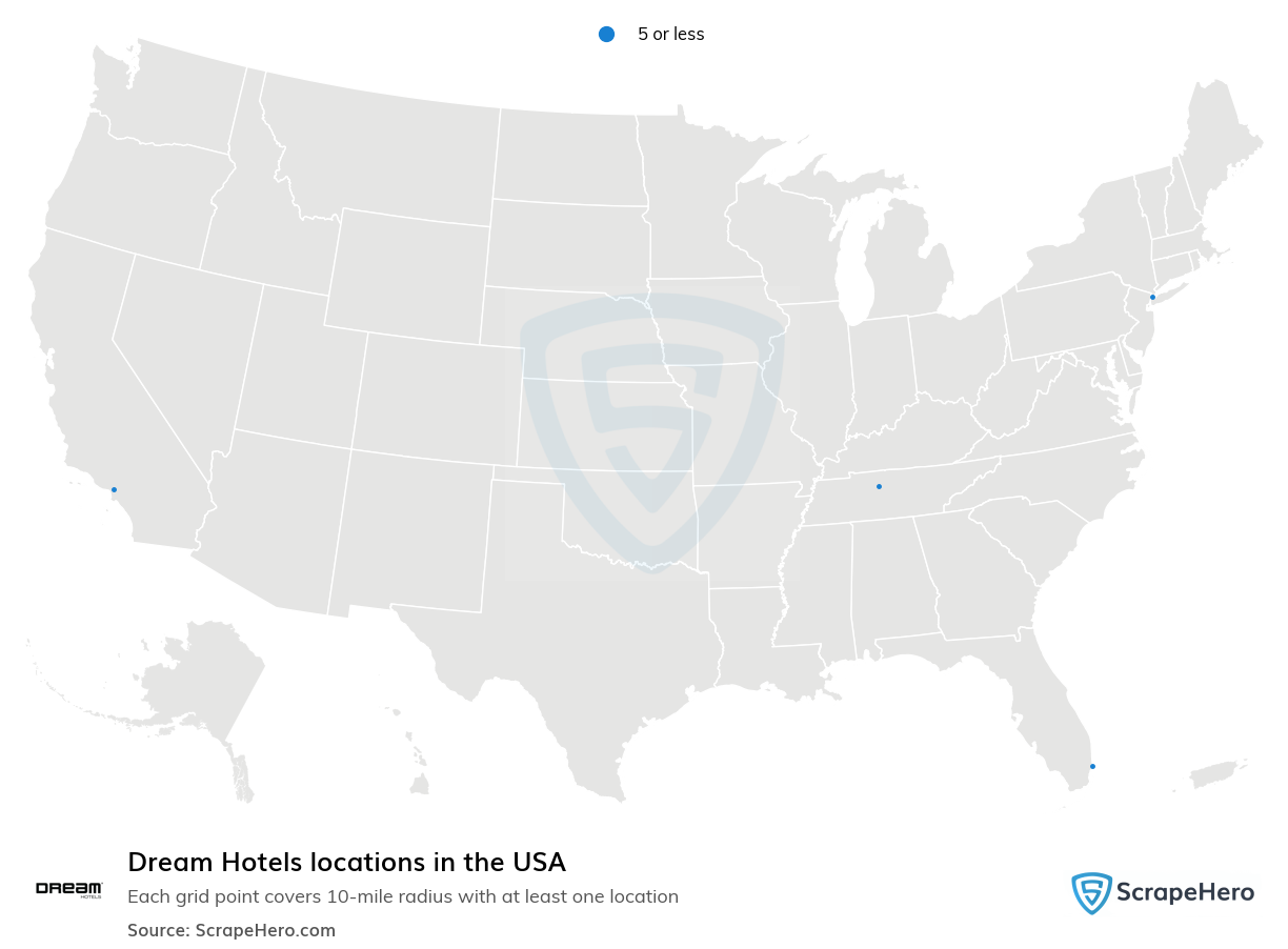 Dream Hotels locations