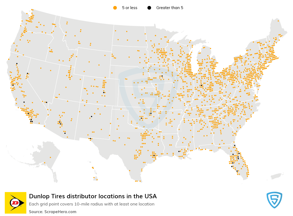Dunlop Tires distributor locations