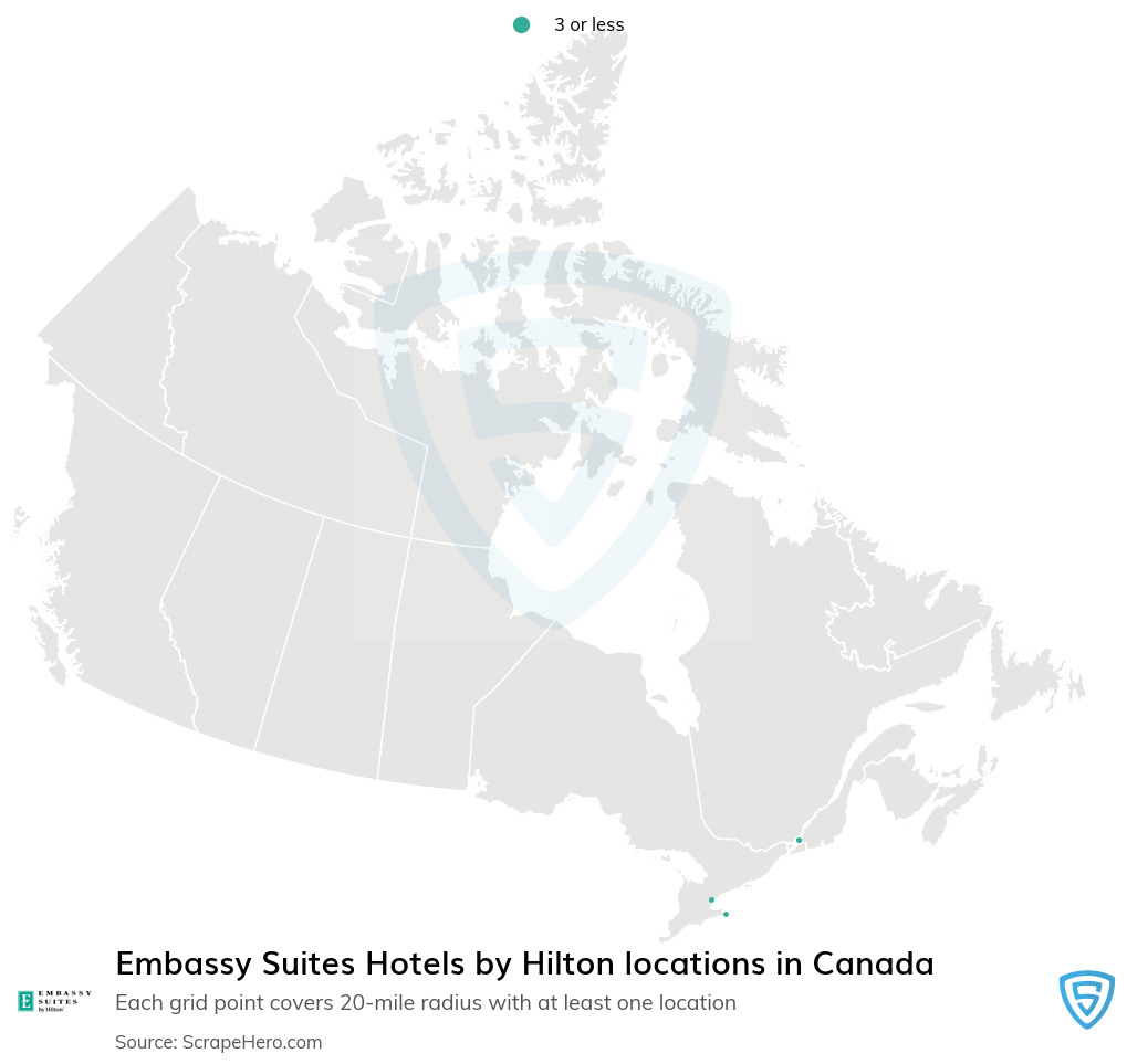Embassy Suites Hotels by Hilton locations