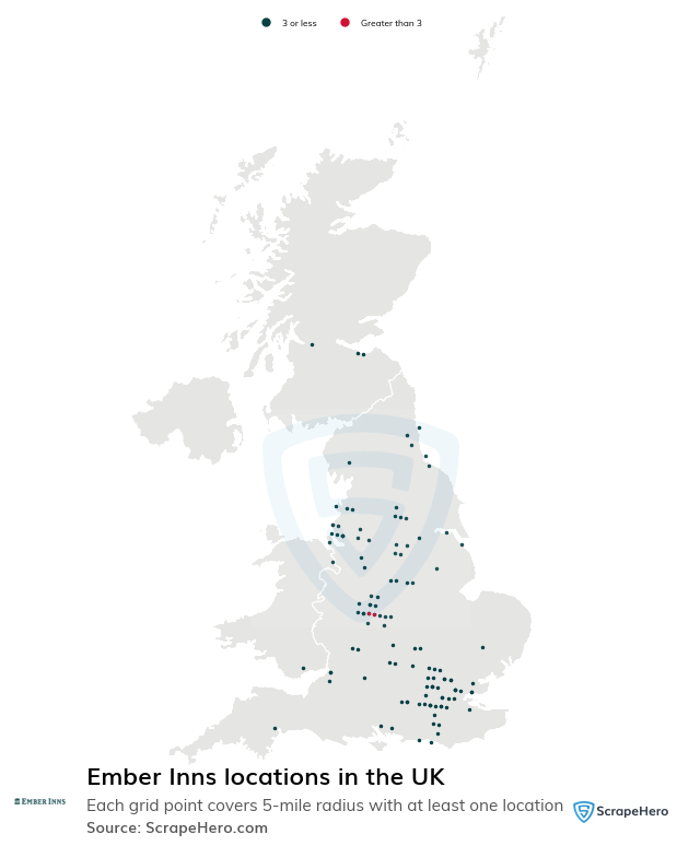 Ember Inns locations