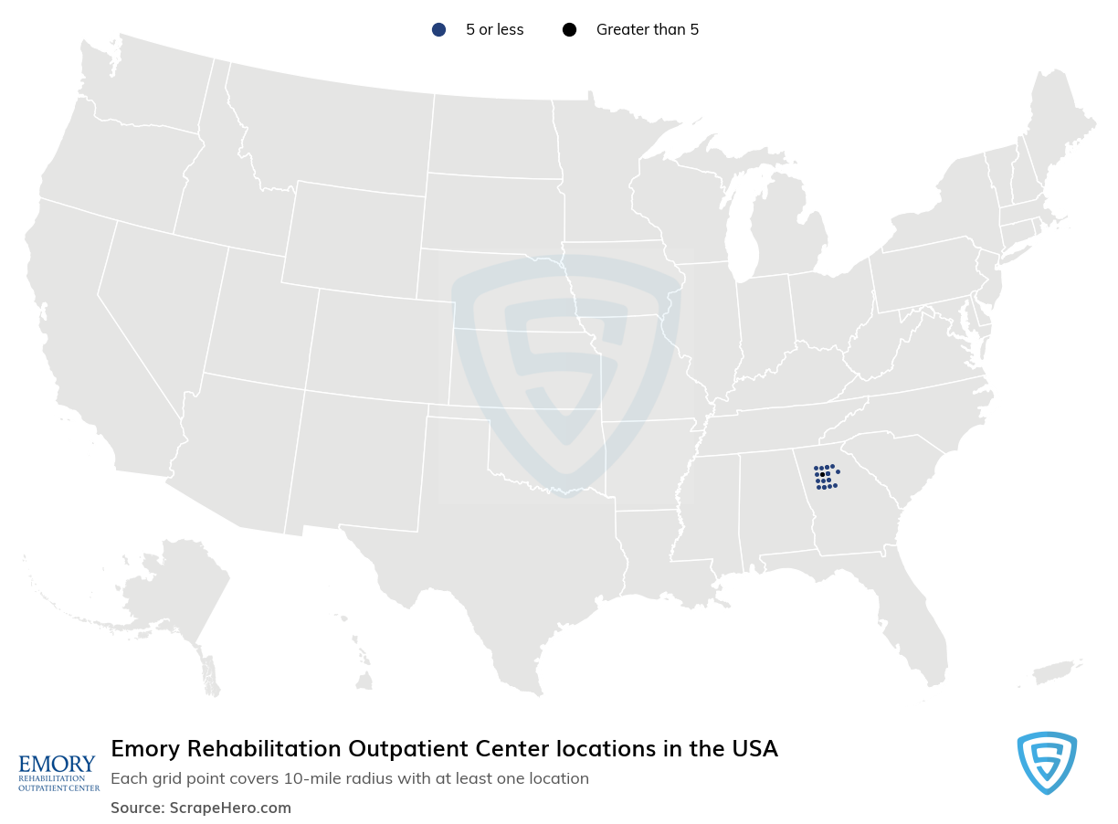 Emory Rehabilitation Outpatient Center locations