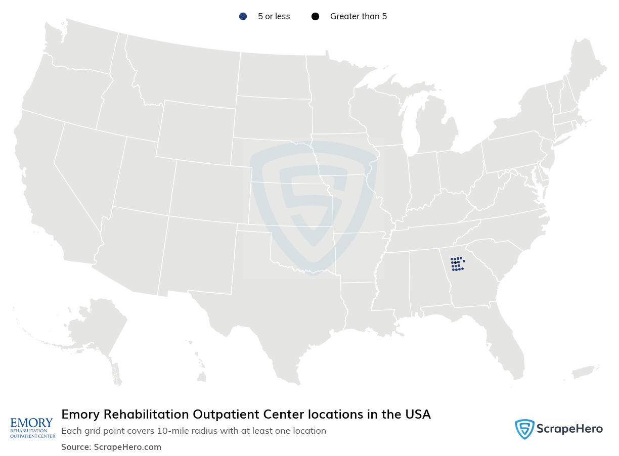 Emory Rehabilitation Outpatient Center locations