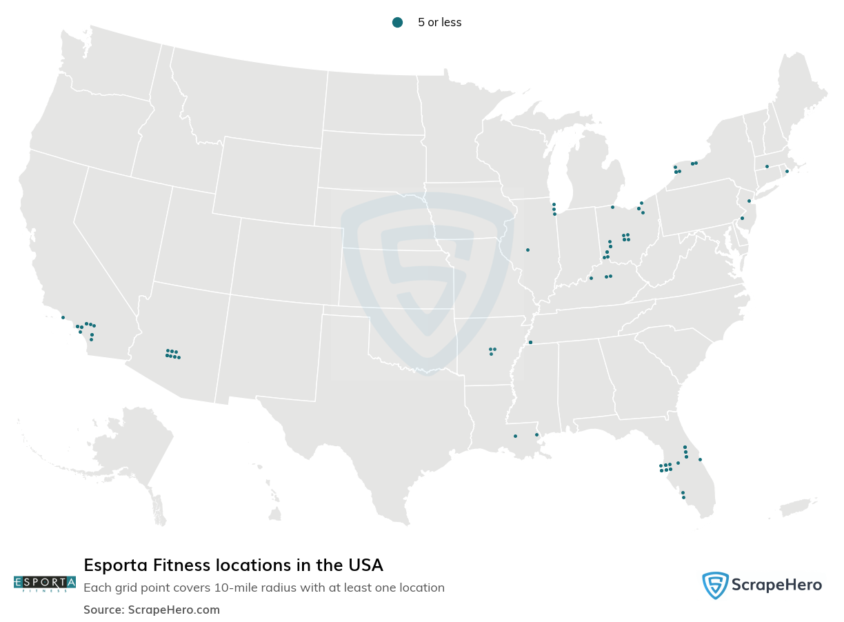 Esporta Fitness locations