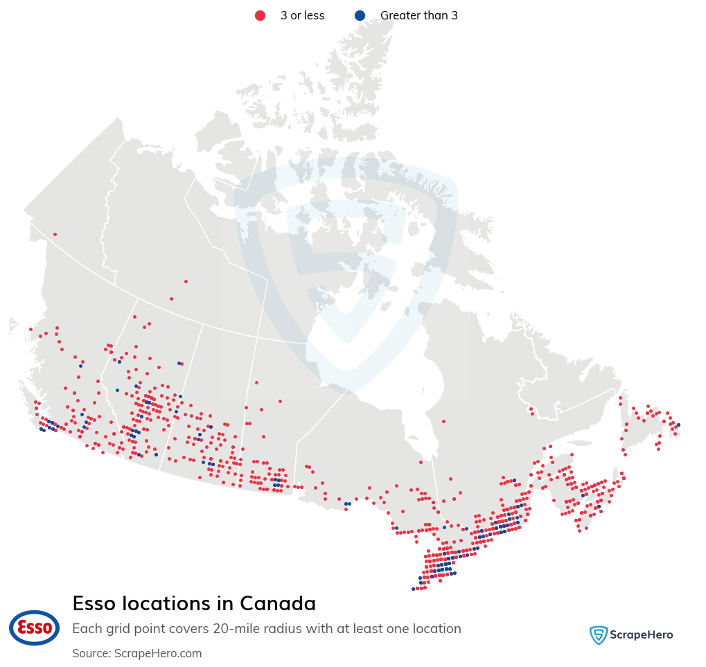 Esso gas station locations