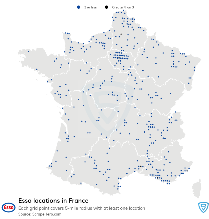 Esso gas station locations