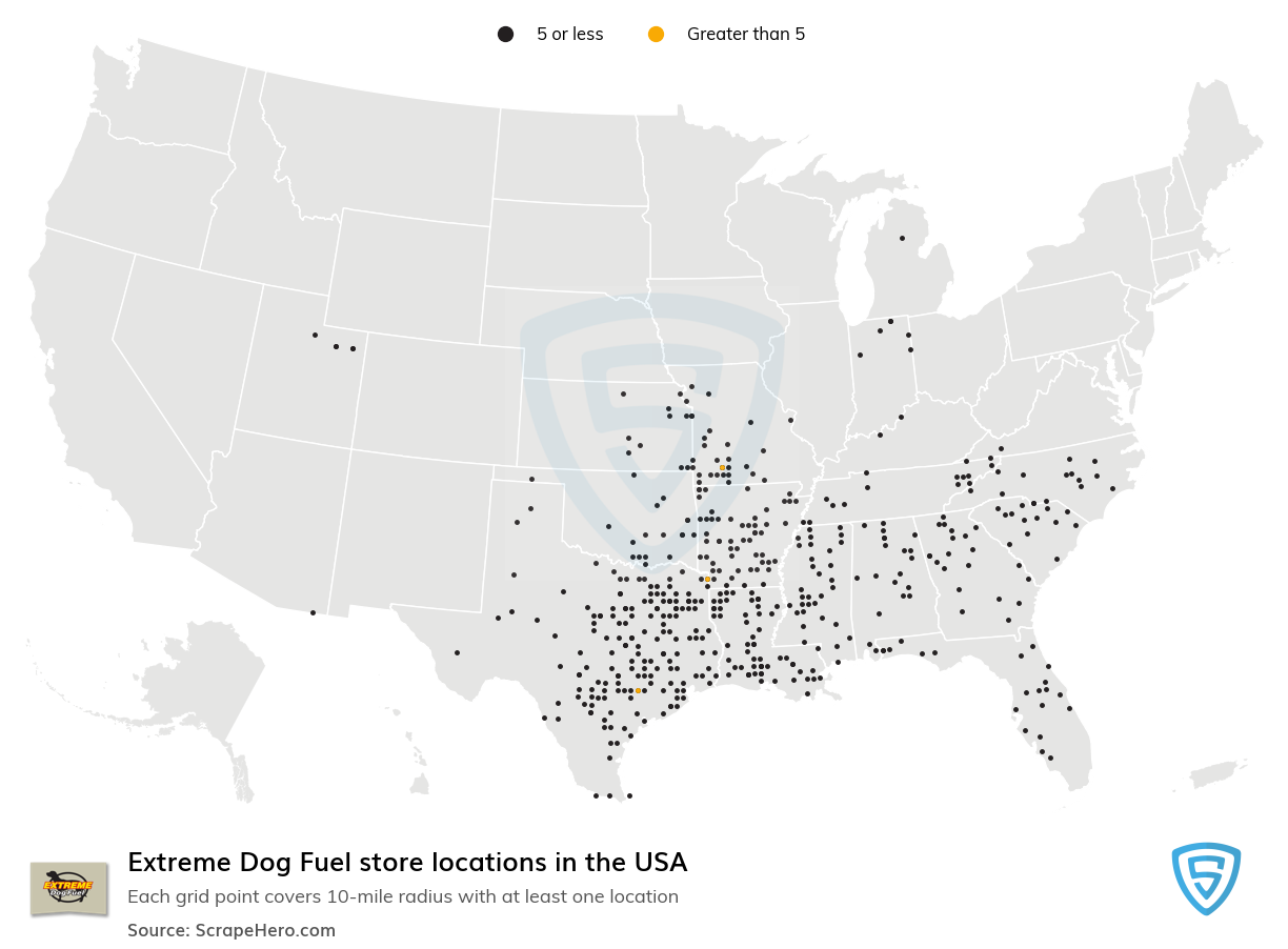 Extreme Dog Fuel store locations