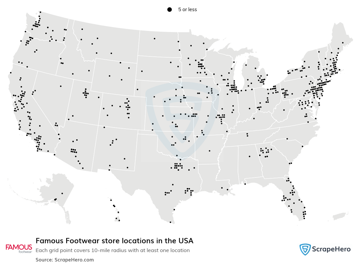 Famous Footwear store locations