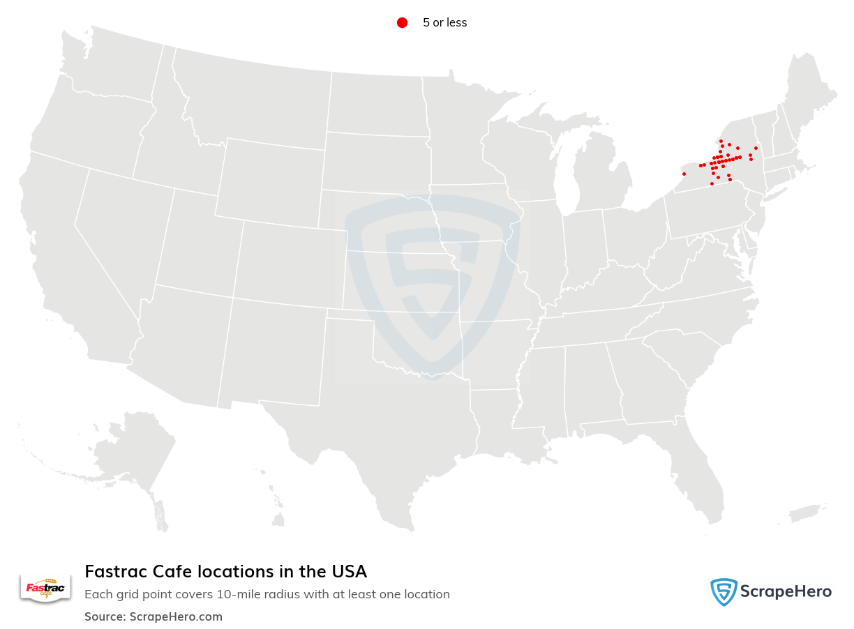 Fastrac Cafe locations