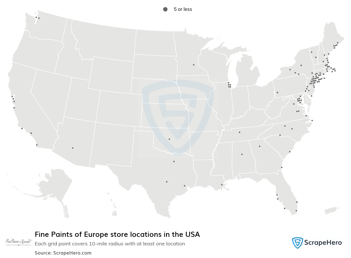 Fine Paints of Europe store locations