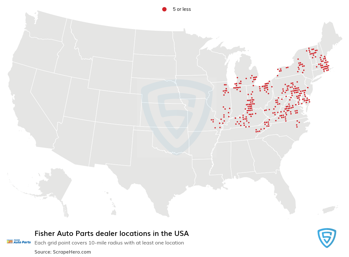 Fisher Auto Parts dealer locations