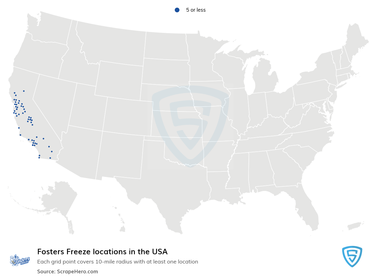 Fosters Freeze store locations
