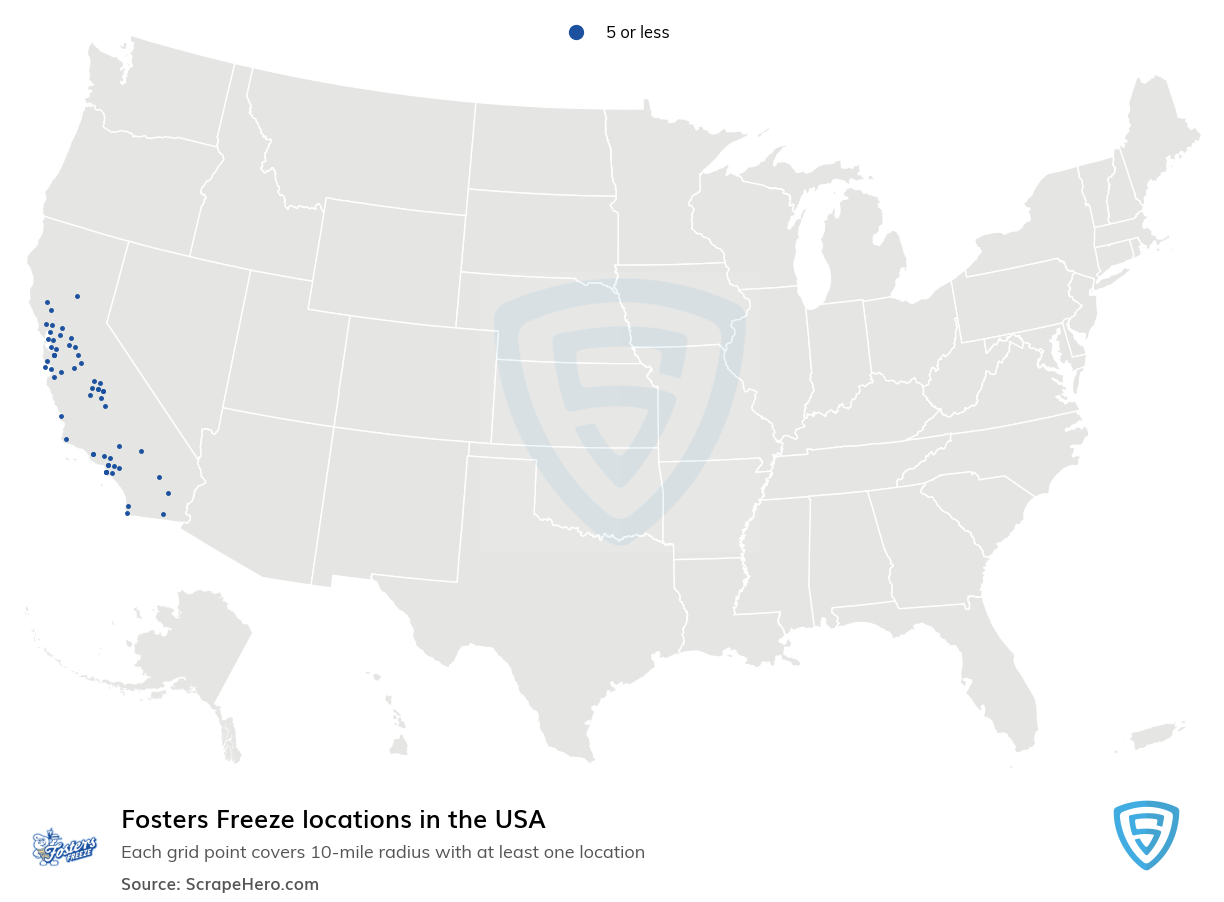 Fosters Freeze locations