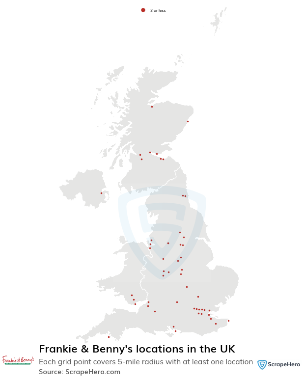 Frankie & Benny's restaurant locations