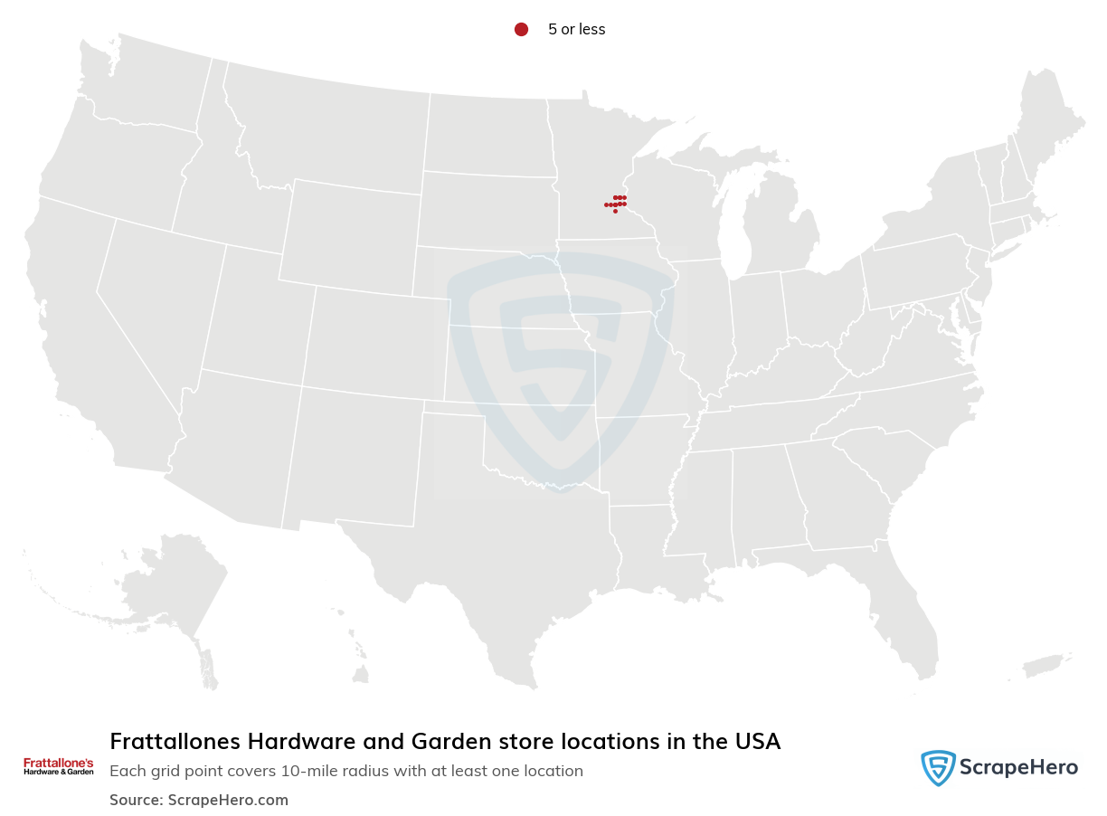 Frattallones Hardware and Garden store locations