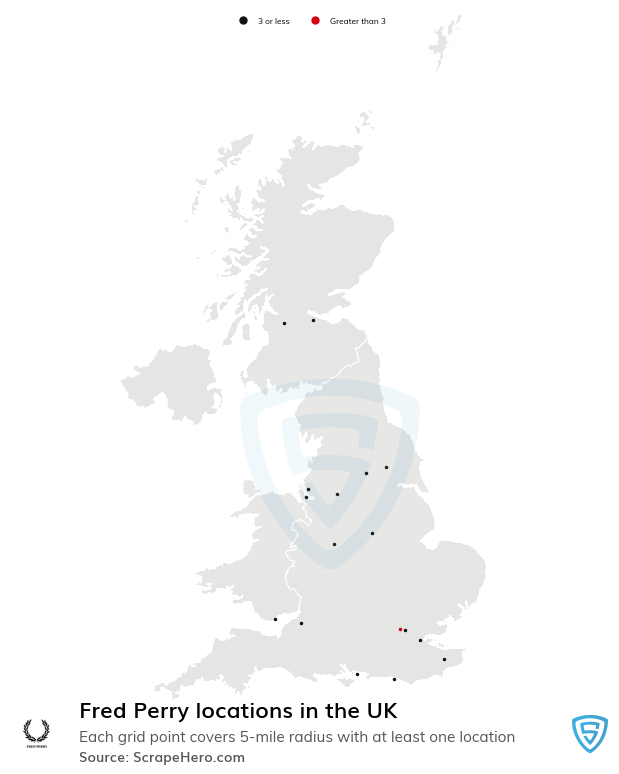 Fred Perry retail store locations