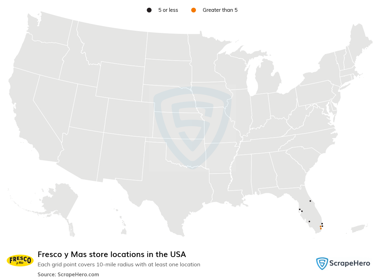 Fresco y Mas store locations