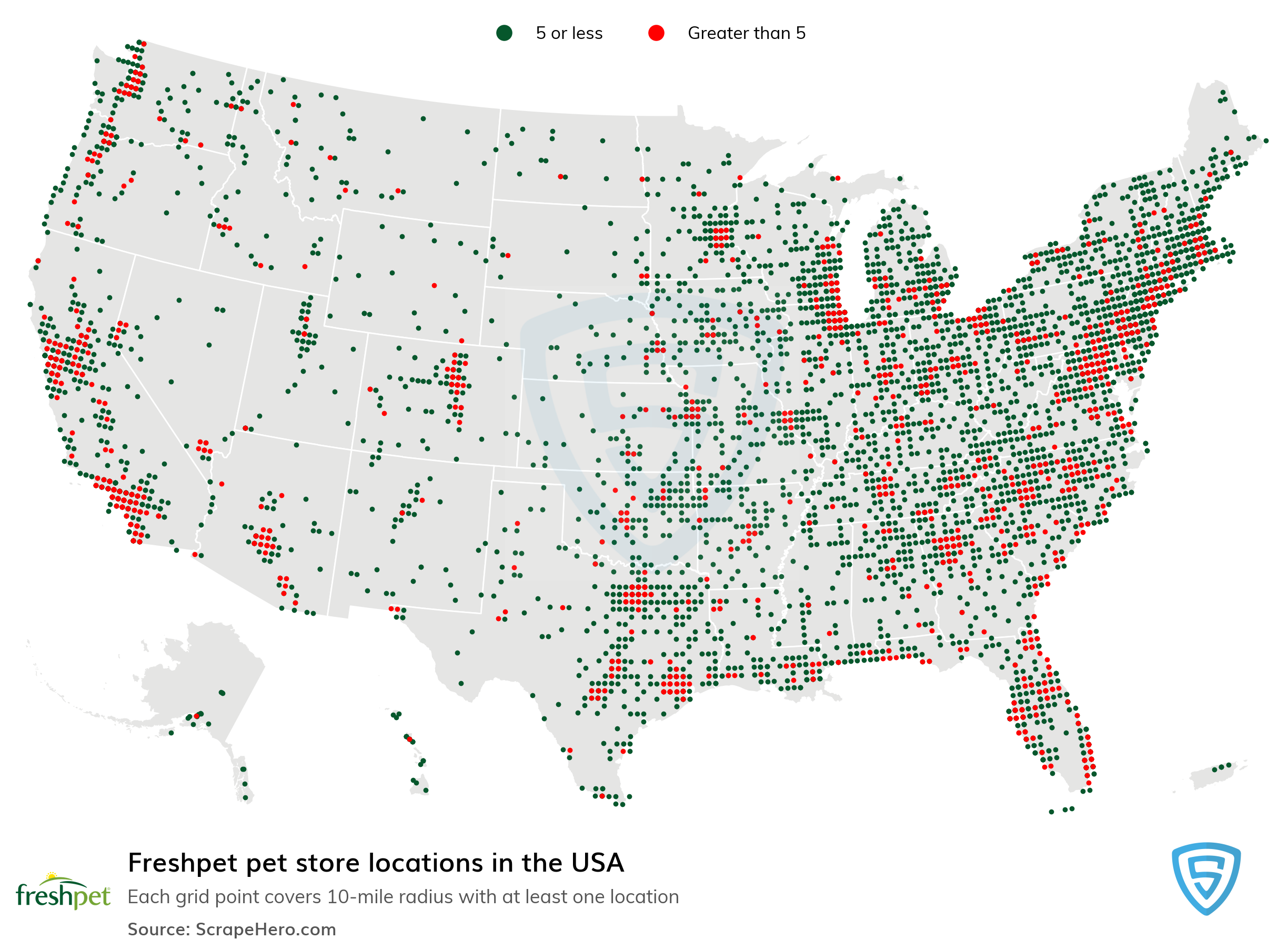 Number Of Freshpet Locations In The USA In 2024 ScrapeHero