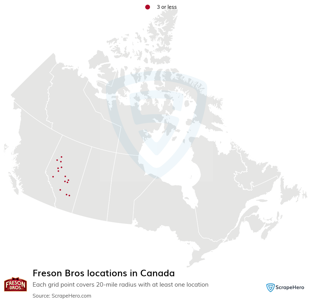 Freson Bros locations