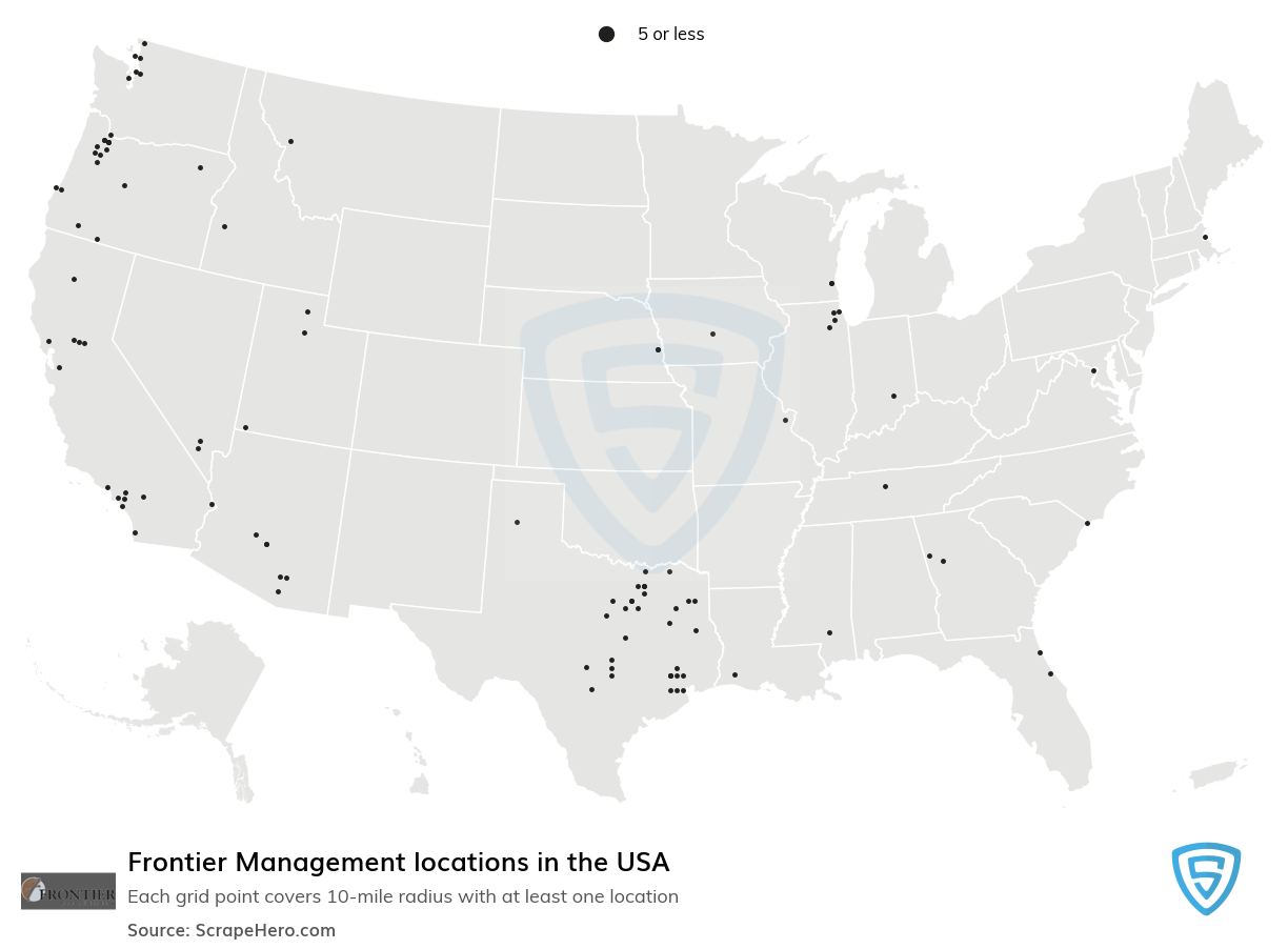 Frontier Management locations
