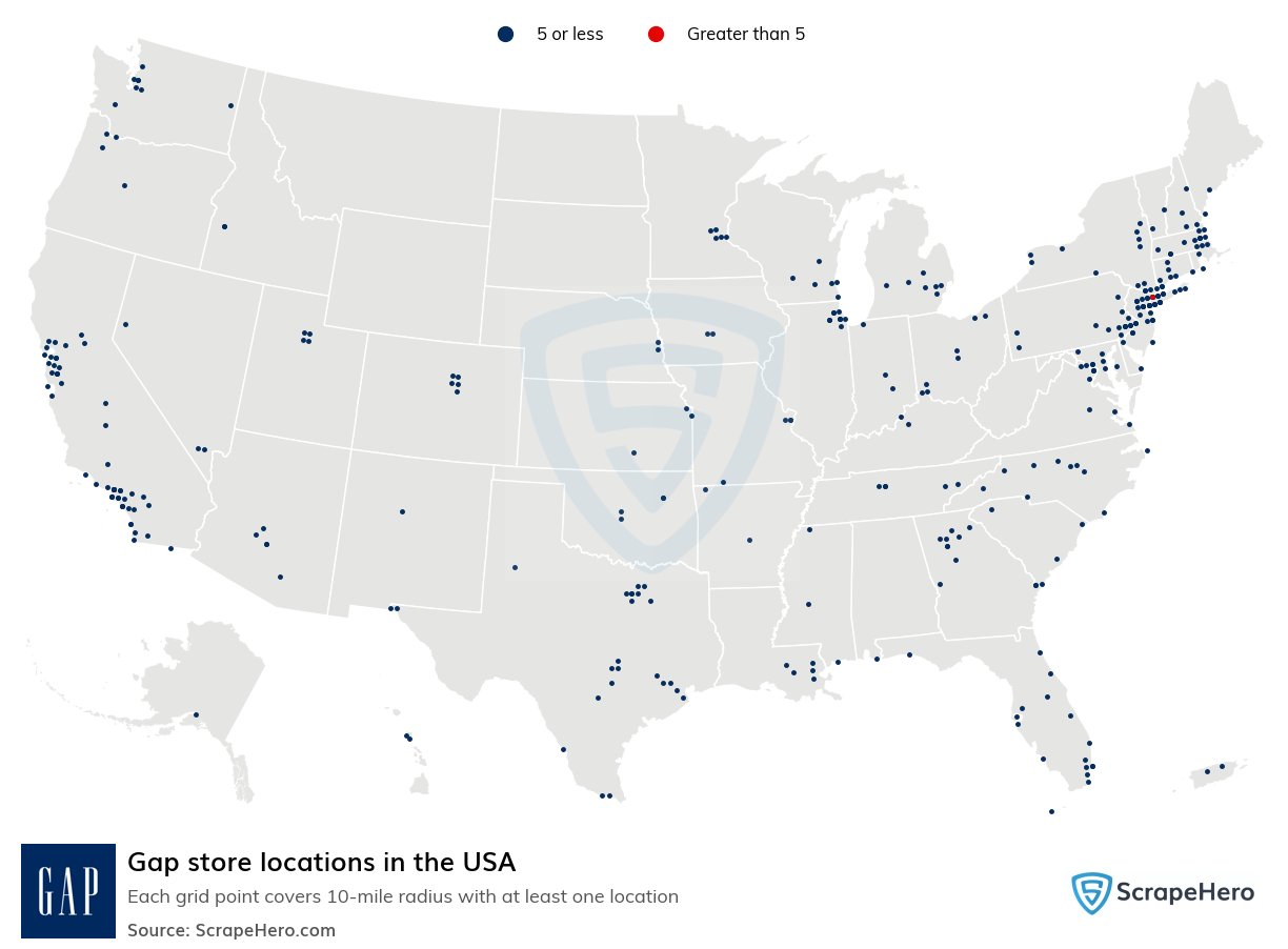 Gap store locations