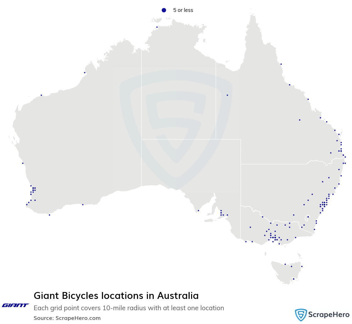 Giant Bicycles dealership locations