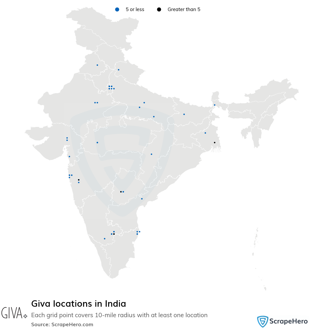 Giva locations