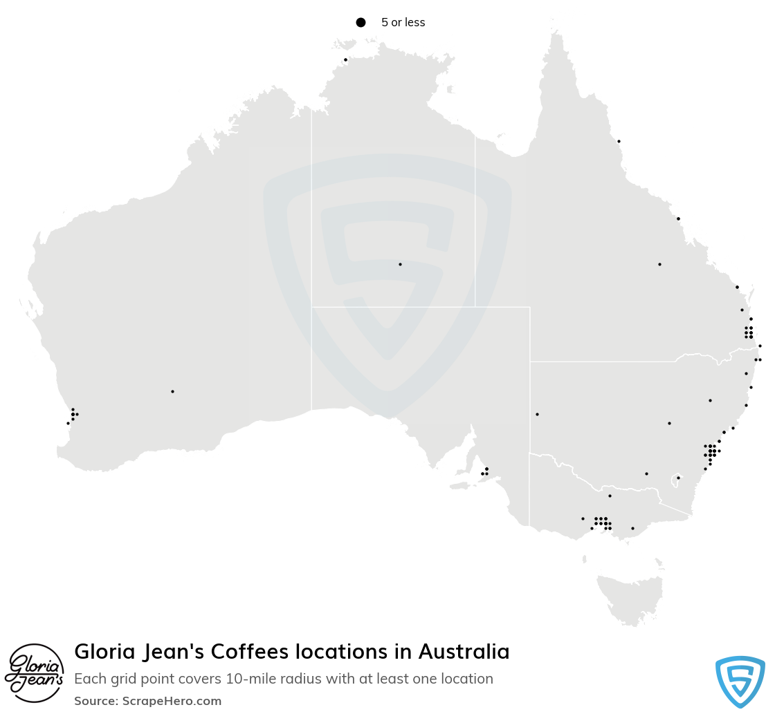 Gloria Jean's Coffees store locations