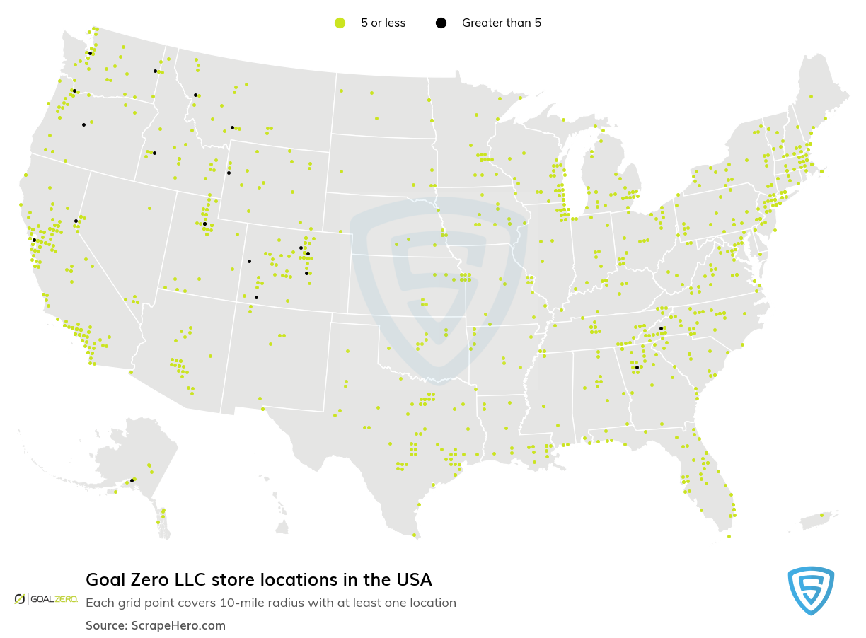 Goal Zero LLC store locations