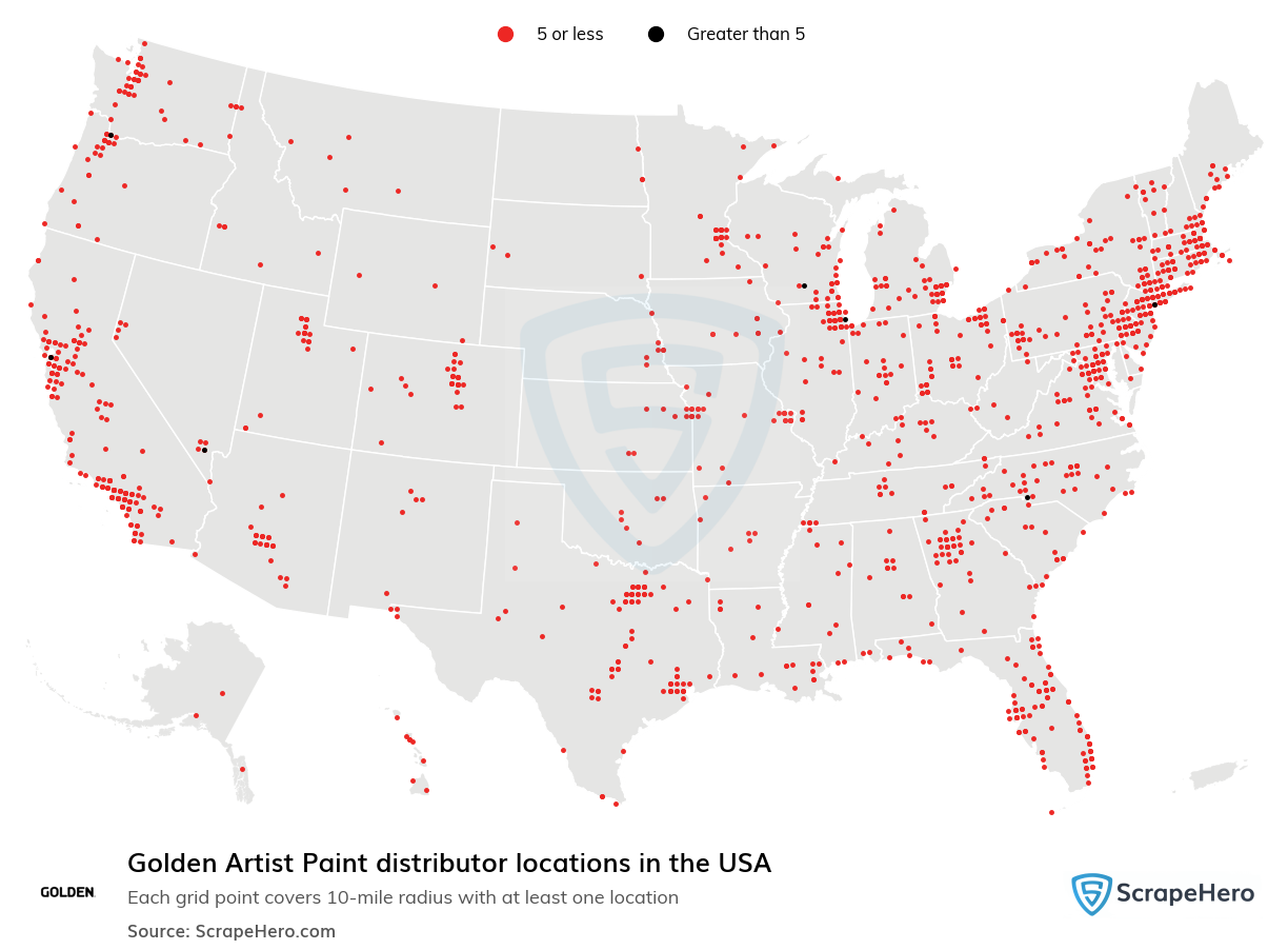 Golden Artist Paint distributor locations